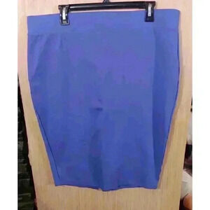 Torrid (2)‎ Purple Women's Elastic Waist Straight Skirt Stretch Knee Length